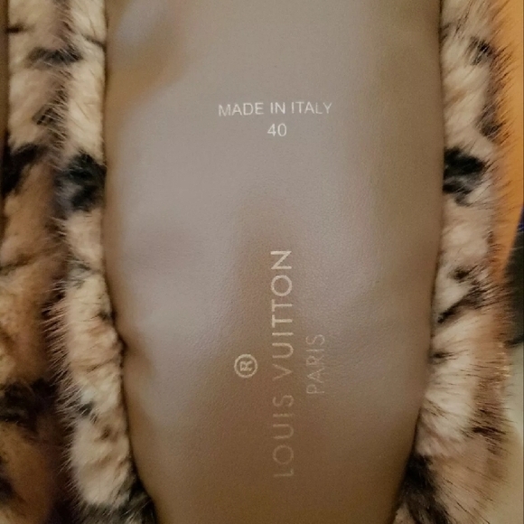 Louis Vuitton Sleeper Fur Flats Natural Color 40EU Limited Edition - Picture 3 of 16